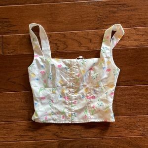 Floral corset top